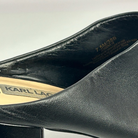 Karl Lagerfeld Paris Jensen Mule in Black Size 7.5 - Picture 12 of 12
